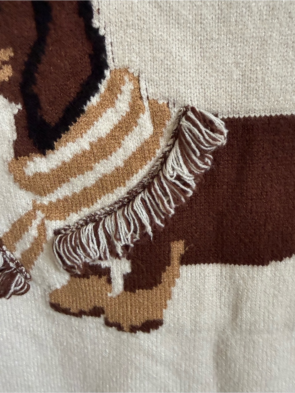 Calligraphie Dog Sweater Crewneck Dachshund ๐ Puppy Knit Fringe Weenie Canine - Picture 6 of 15